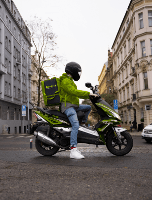 guy with scooter